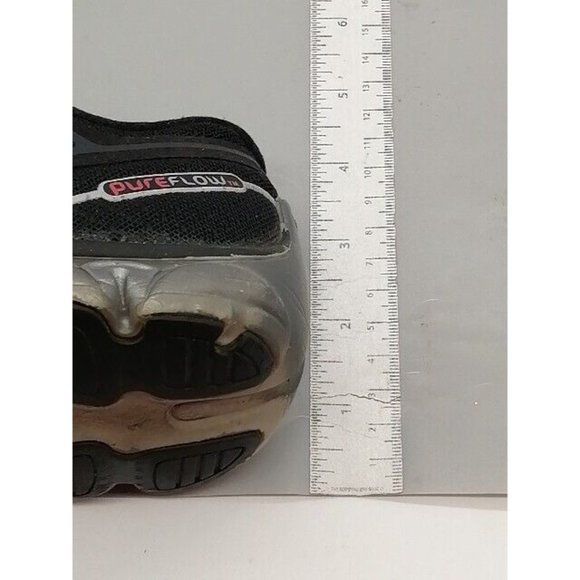 Brooks Womens Sneakers Pure Flow Black Gray Lace Up Running Shoe Round Toe 9 - Picture 8 of 12